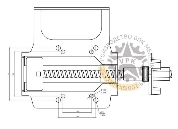 Площадка крепления VPK для площадочных внешних вибраторов VPK 6000/1/2