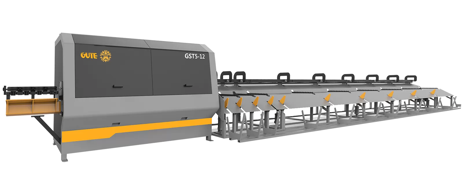 Скоростной правильно-отрезной станок с функцией мерной резки GST 5-12 |  Завод строительных и промышленных механизмов VPK
