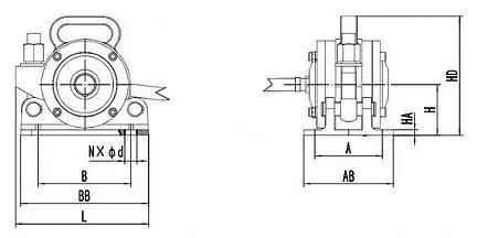 Вибратор внешний пневматический Vibromatic PNEV40